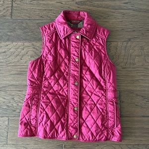 L.l. Bean Quilted Riding Vest in Red Maroon. Women’s size XS